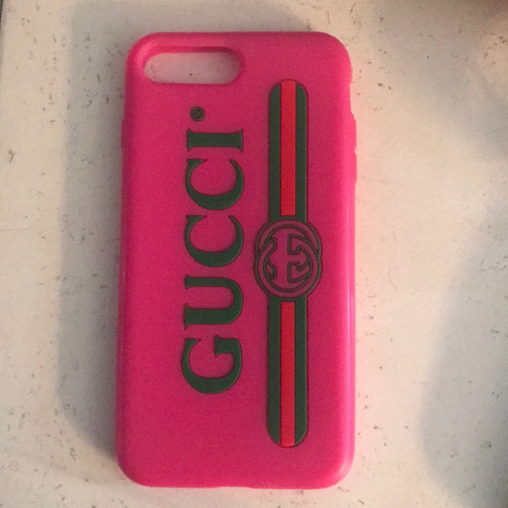 AUTHENTIC GUCCI Print Rubber iPhone 7+ Case